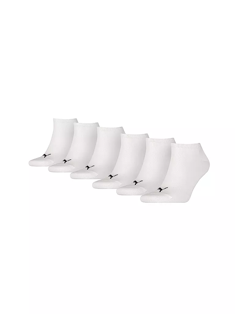 PUMA | Calcetines sneaker paquete de 6 blanco | Blanco