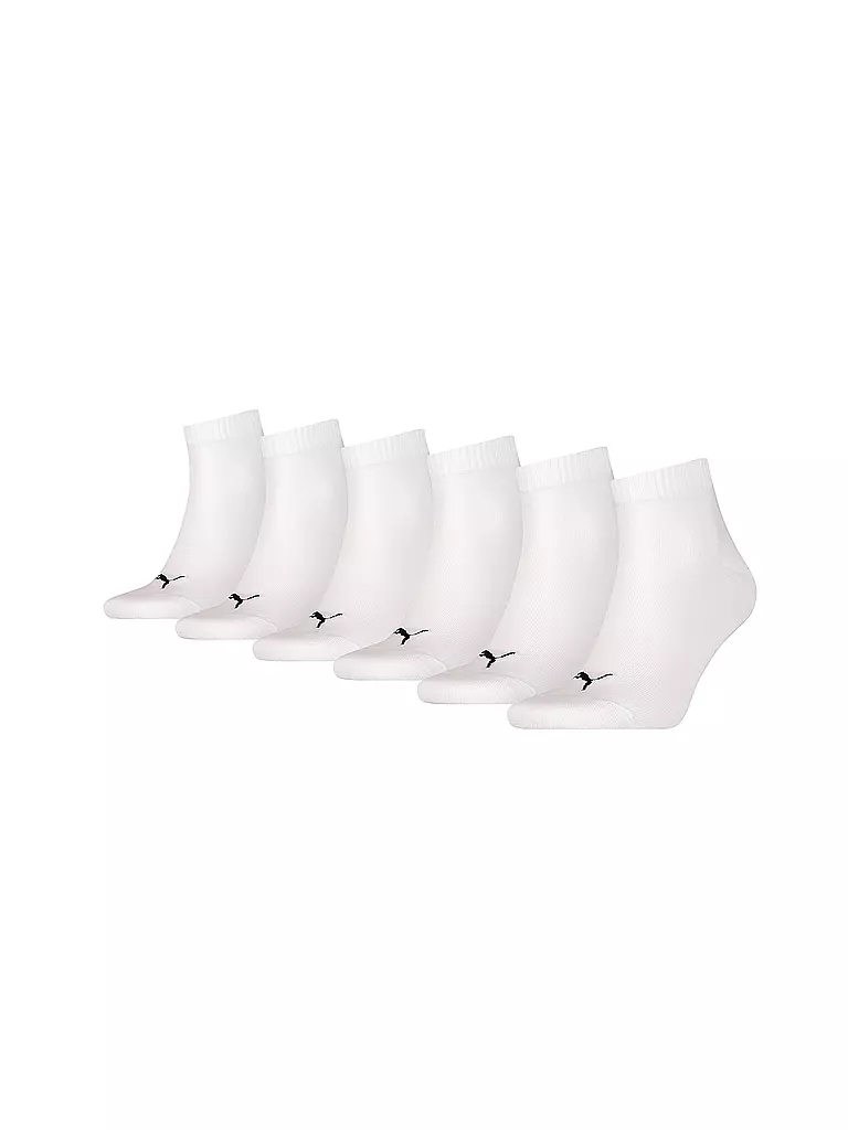 PUMA | Calcetines sneaker paquete de 6 blanco | Blanco