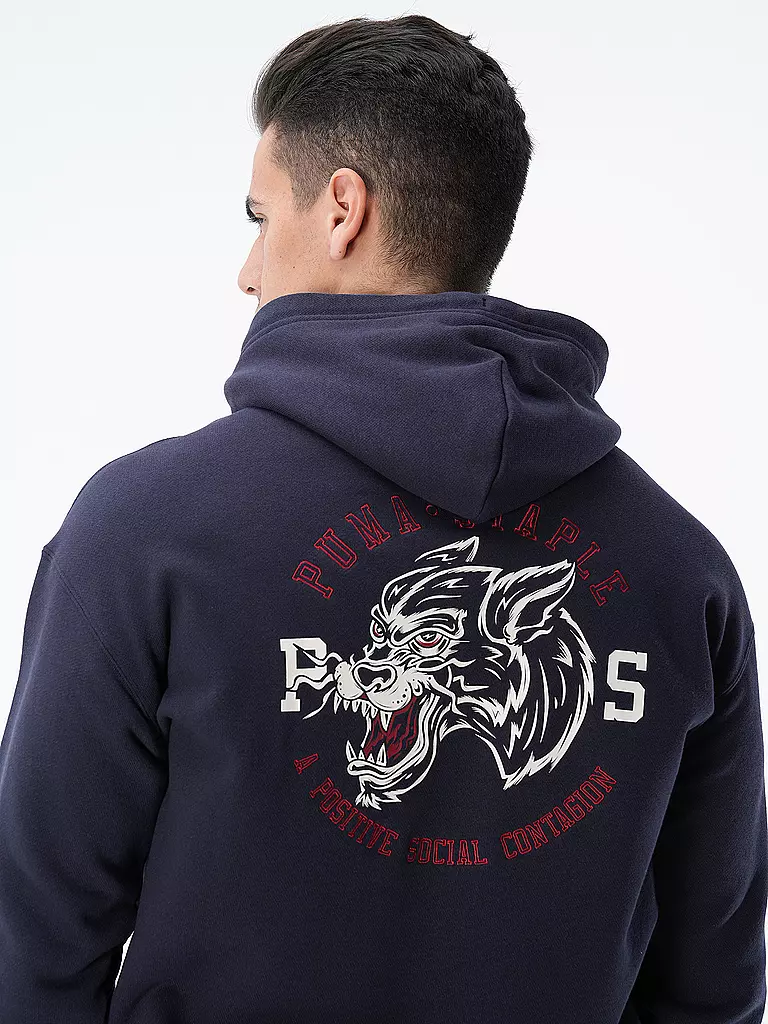 PUMA | Kapuzensweater - Hoodie PUMA X STAPLE | Azul oscuro