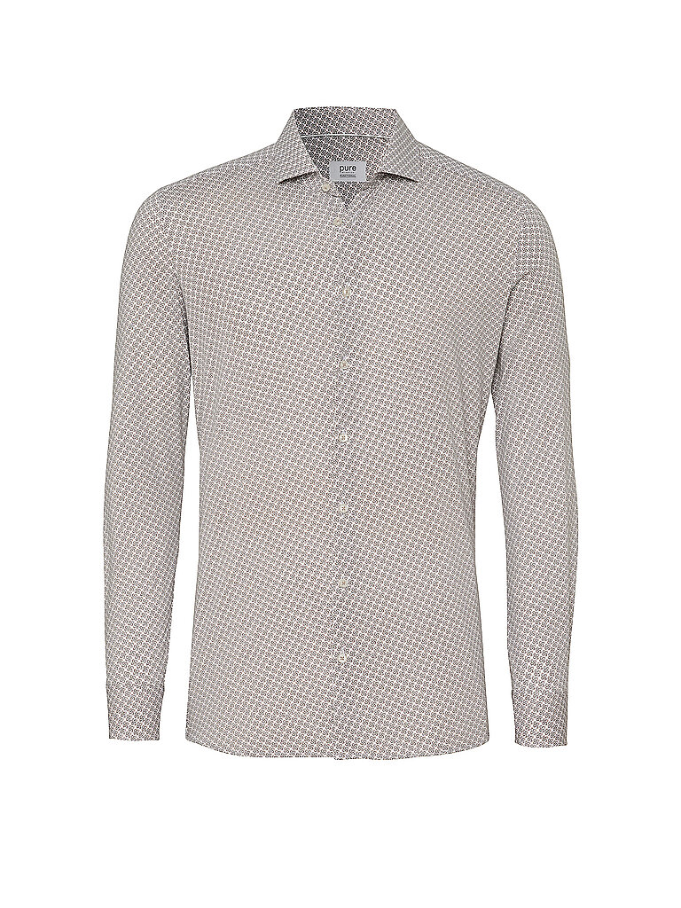 Pure Camisa Slim Fit marrón claro