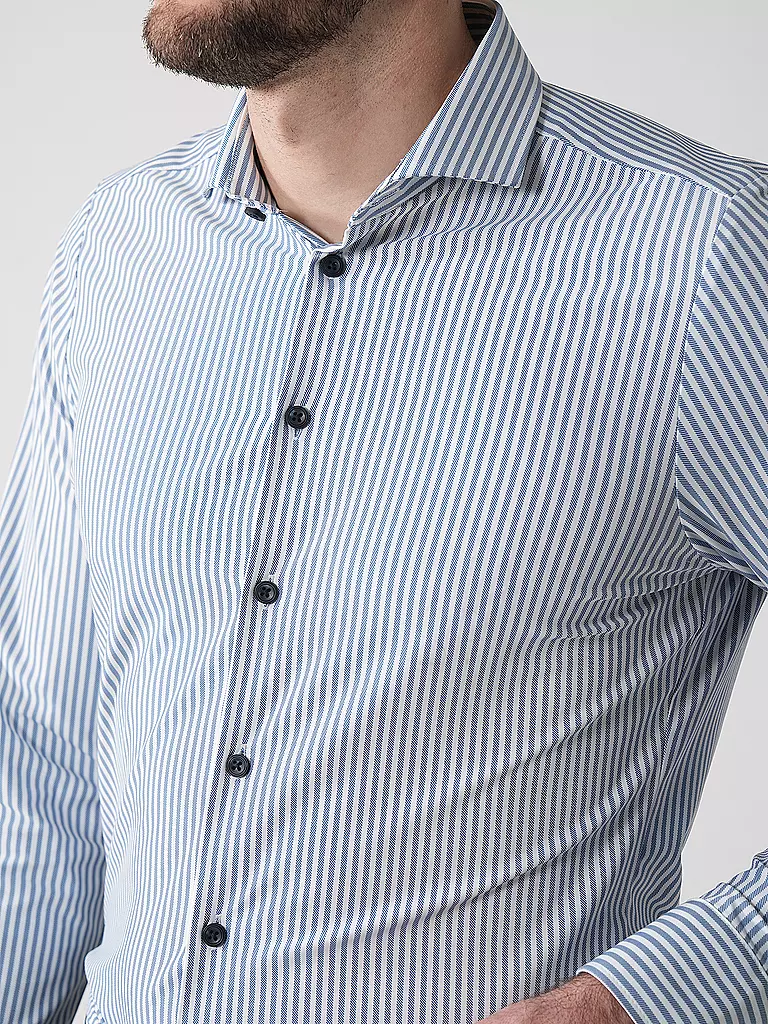 PURE | Business Hemd Slim Fit | Azul