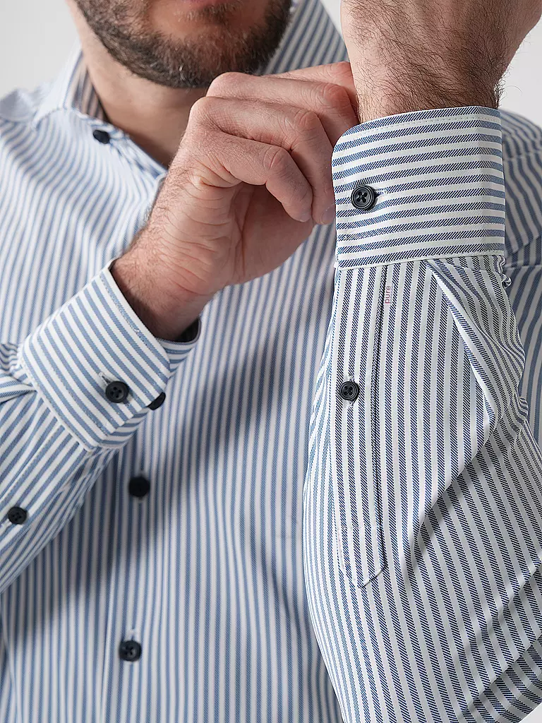 PURE | Business Hemd Slim Fit | Azul