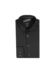 PURE | Camisa de punto de corte entallado | Negro