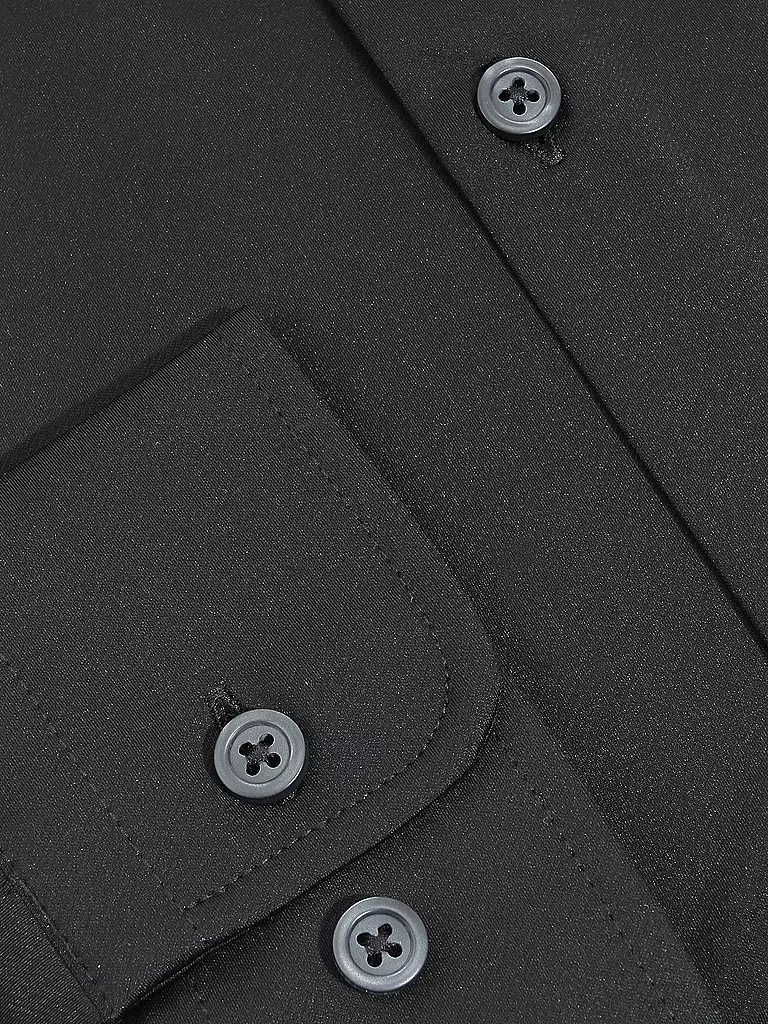 PURE | Camisa de jersey corte slim | Negro