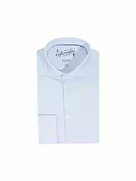 PURE | Camisa de punto de corte entallado | Azul