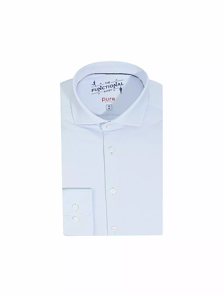 PURE | Camisa de jersey Slim Fit | Azul