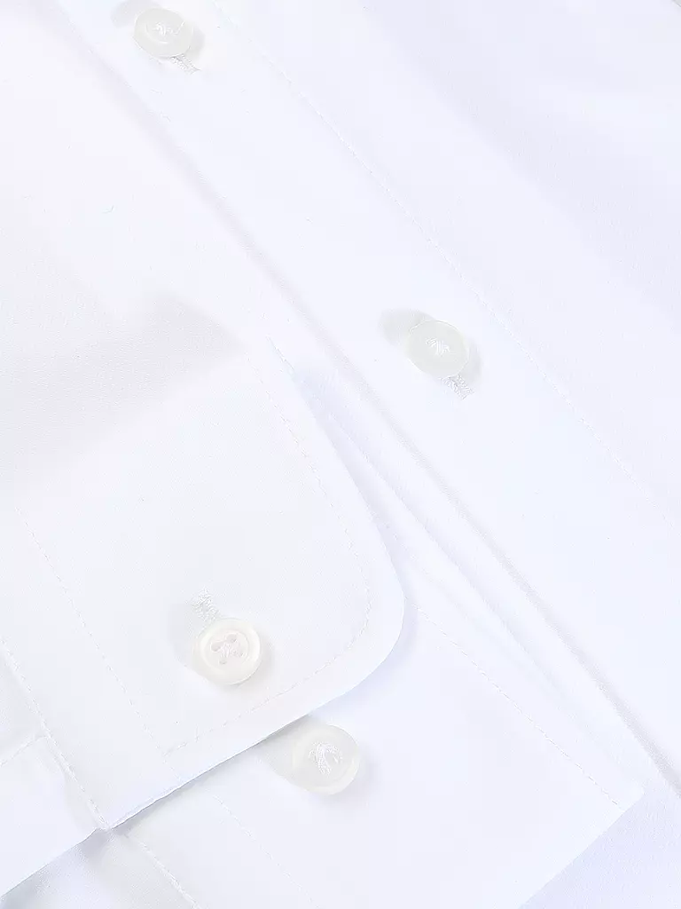 PURE | Camisa de punto de corte entallado | Blanco