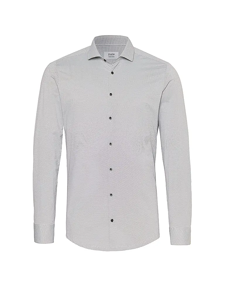 PURE | Hemd Slim Fit  | Marrón