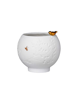RAEDER | Portavelas de porcelana "Pájaro dorado"
