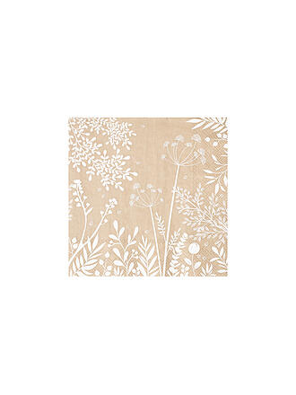 RAEDER | Servilletas de almuerzo 33x33 WUNDERGARTEN Beige