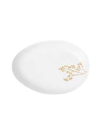 RAEDER | Schale GOLDZWEIG 19,8x14cm Blanco