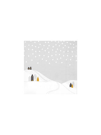 RAEDER | Servilletas navideñas 33x33cm PAISAJE NEVADO