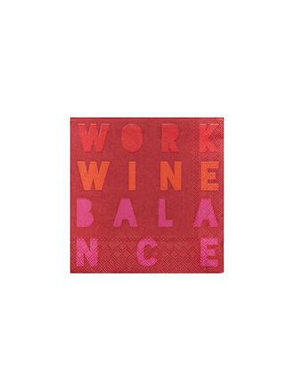RAEDER | Servilletas de cóctel 25x25cm WORK WINE BALANCE