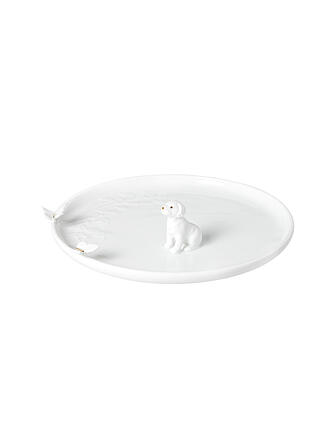 RAEDER | Plato 17cm PERRO Blanco