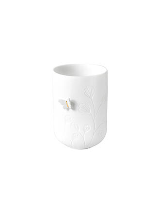 RAEDER | Portavelas MARIPOSA 6x9cm Blanco