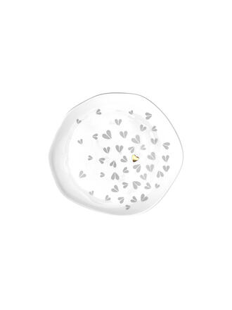 RAEDER | Plato 14cm pequeño Corazones Blanco