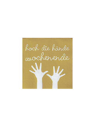 RAEDER | Servilletas de cóctel 25x25cm ¡Manos arriba, fin de semana!