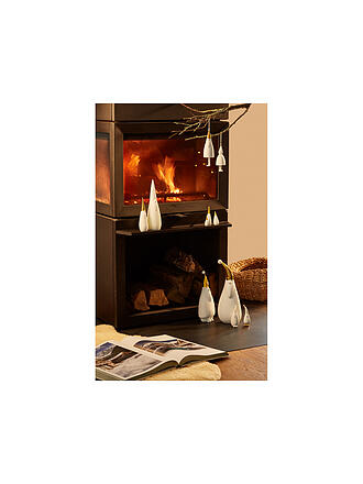 RAEDER | Figuras de Papá Noel, juego de 3, blanco