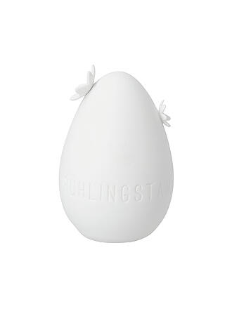 RAEDER | Huevo de porcelana FRÜHLINGSTANZ 6,5cm Blanco