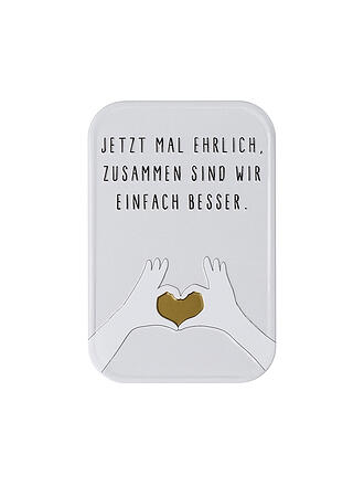 RAEDER | Imán 8,9x5,9cm CORAZÓN Gris