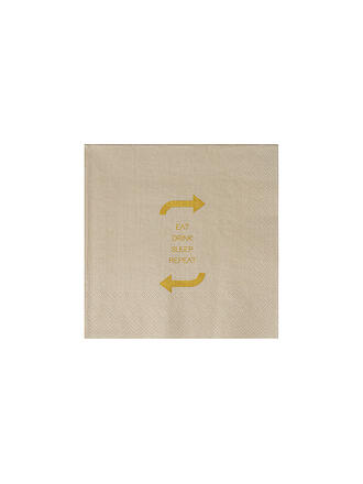 RAEDER | Servilletas de almuerzo 33x33cm Beige