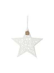 RAEDER | Adorno de estrella de Navidad 8x8cm blanco | Blanco