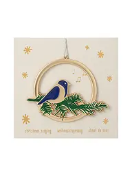 RAEDER | Adorno festivo 8cm Feliz Navidad | Oro