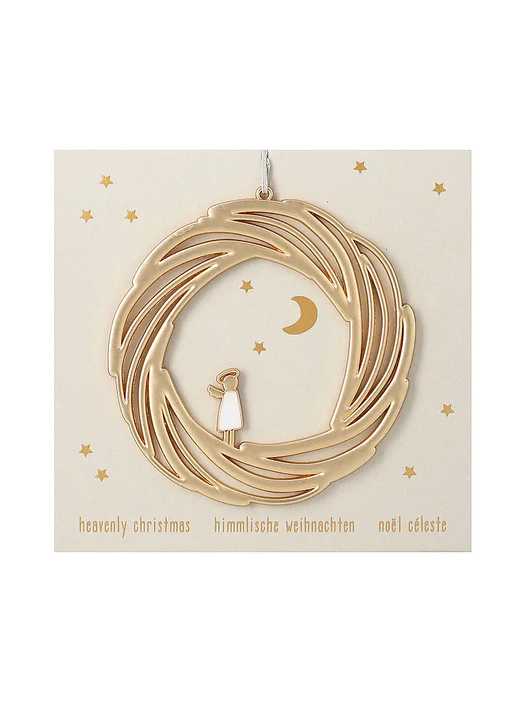 RAEDER | Adorno festivo 8cm Navidad celestial | Oro