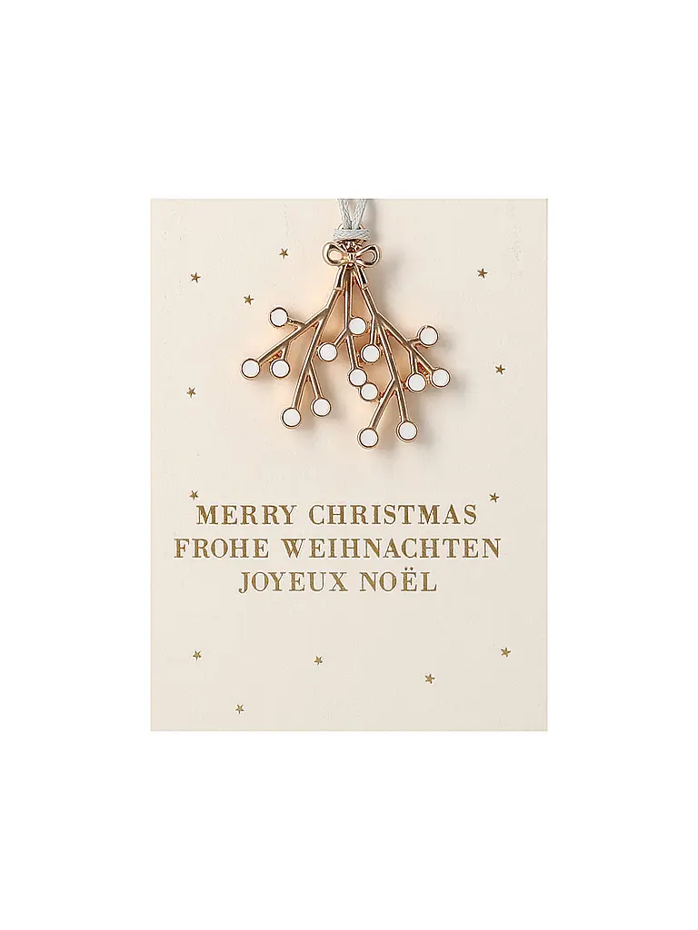RAEDER | Adorno navideño MINI-ORNAMENT Muérdago | Oro