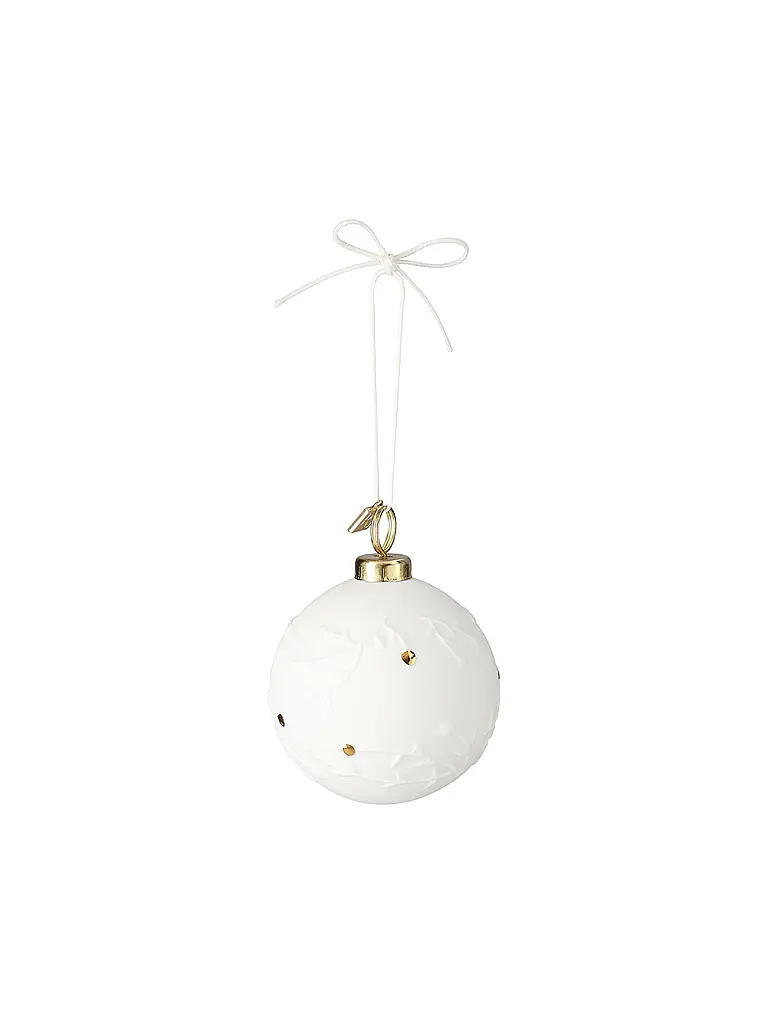 RAEDER | Bola de Navidad 6cm Rama de invierno | Blanco