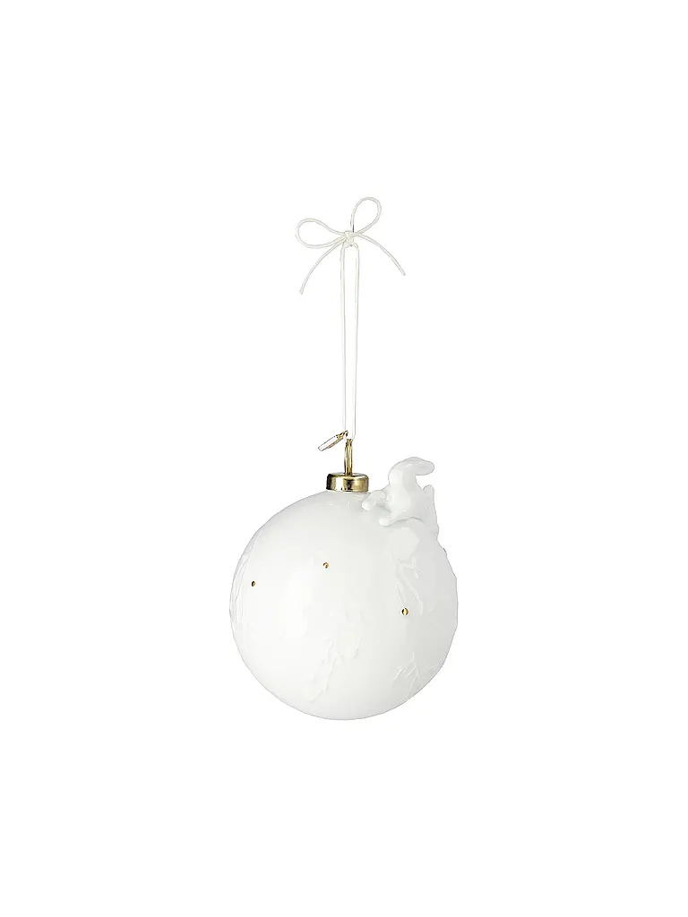 RAEDER | Bola de Navidad 8cm Conejo | Blanco