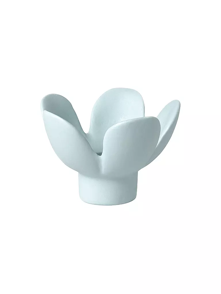RAEDER | Candelabro BLUME 8x8x5,5cm Azul | Azul claro