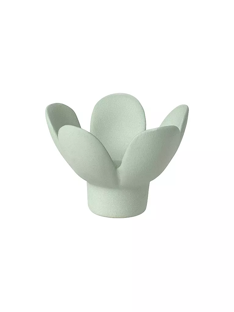 RAEDER | Candelabro BLUME 8x8x5,5cm Verde | Verde claro
