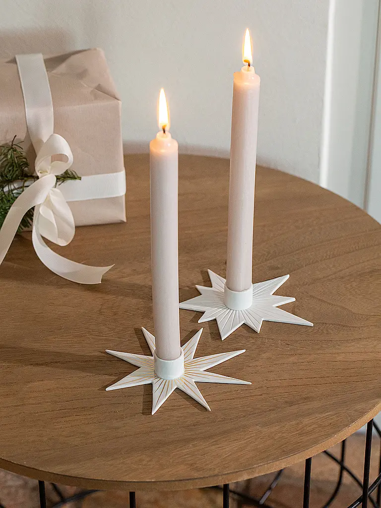 RAEDER | Candelabro navideño brillo/dorado | Oro