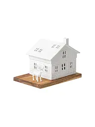 RAEDER | Casa de luz navideña Cabaña de esquí | Blanco