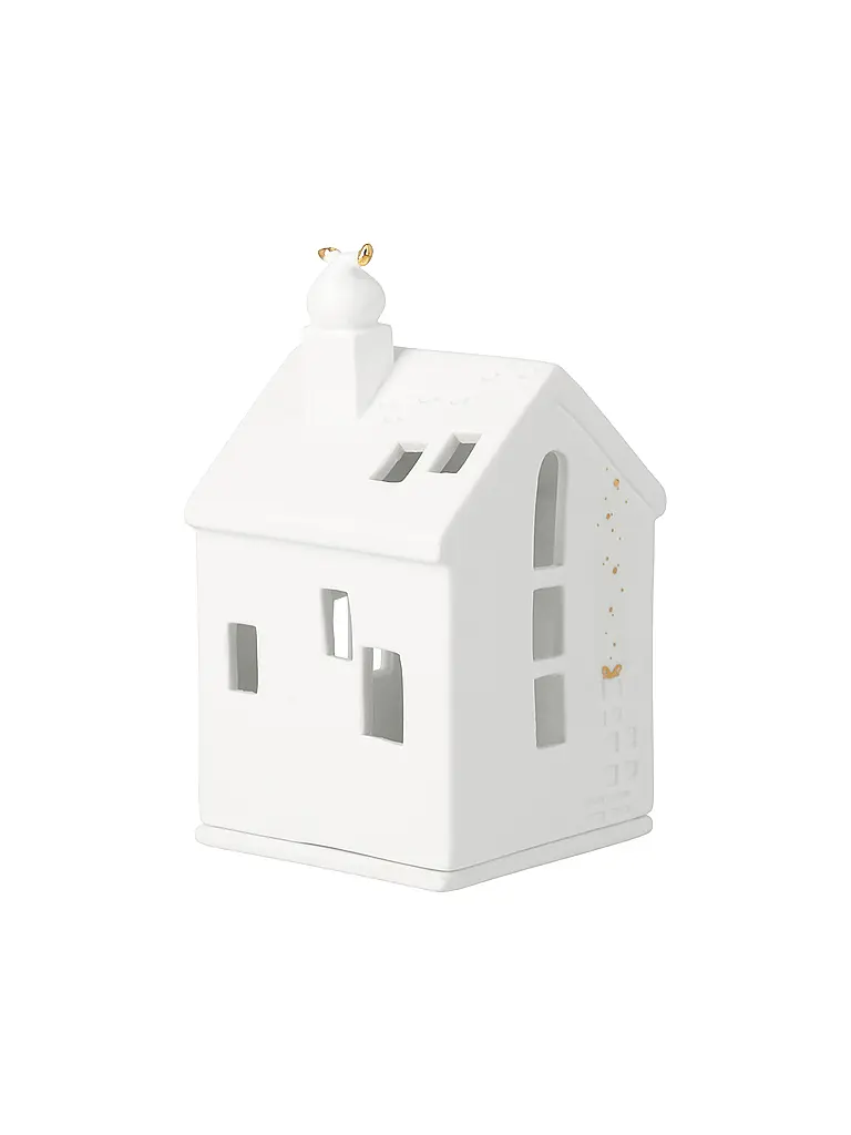 RAEDER | Casa de luz navideña Santas Füsschen | Blanco