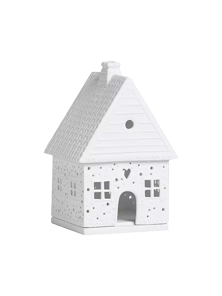RAEDER | Casita de luz pequeña de pan de jengibre | Blanco