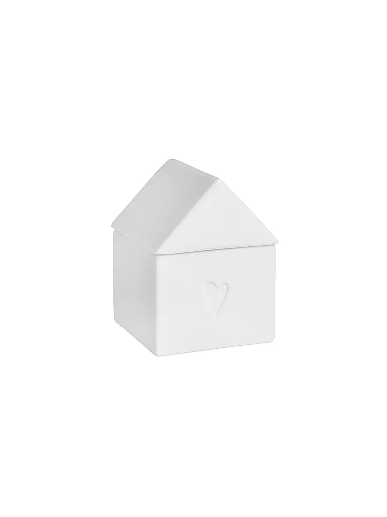 RAEDER | Cofre del tesoro pequeño corazón 5x5x7cm | Blanco