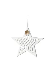 RAEDER | Adorno de estrella de Navidad 8x8cm blanco | Blanco