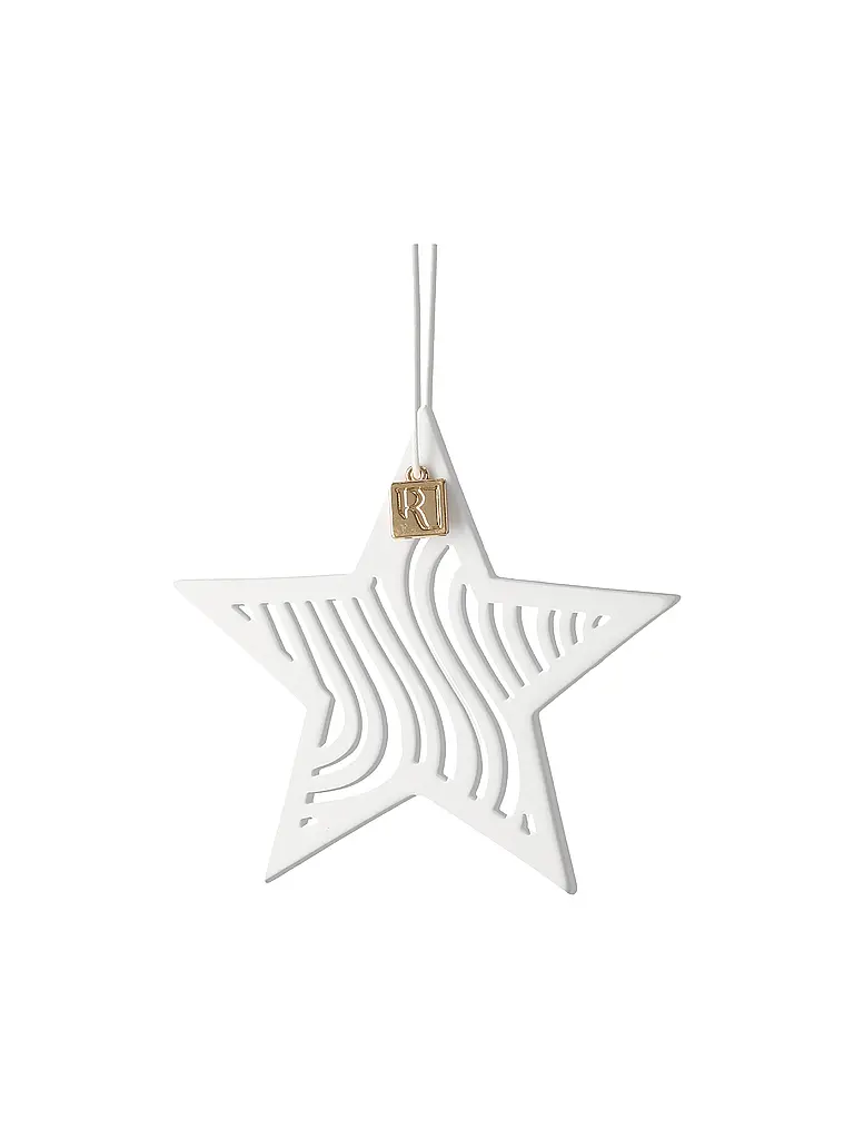 RAEDER | Colgante de estrella de Navidad 8x8cm blanco | Blanco