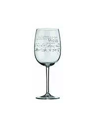 RAEDER | Copa de vino 22cm "Leben Lieben Lachen Lallen" | Transparente