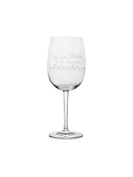 RAEDER | Copa de vino 22cm "Leben Lieben Lachen Lallen" | Transparente