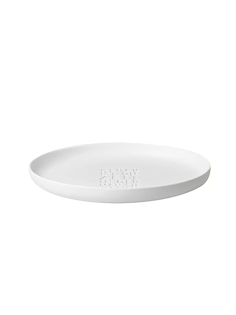RAEDER | Cuenco de porcelana GLÜCK 33,5x3,5cm Blanco | Blanco
