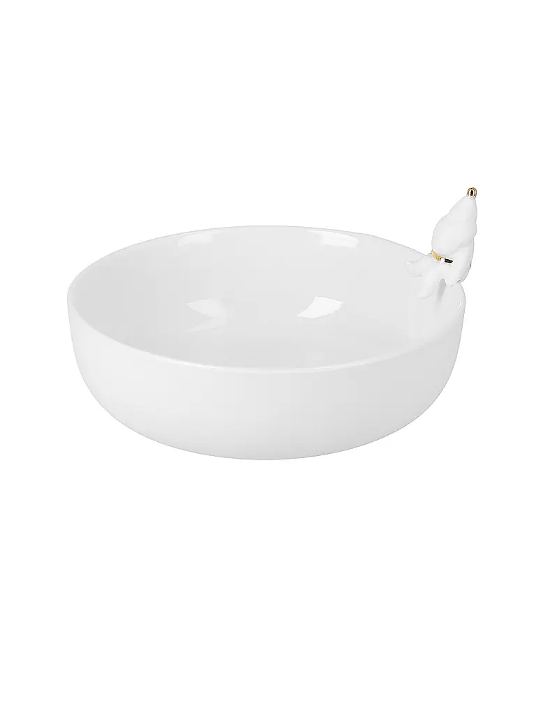 RAEDER | Cuenco navideño Santas 14cm Soñador | Blanco