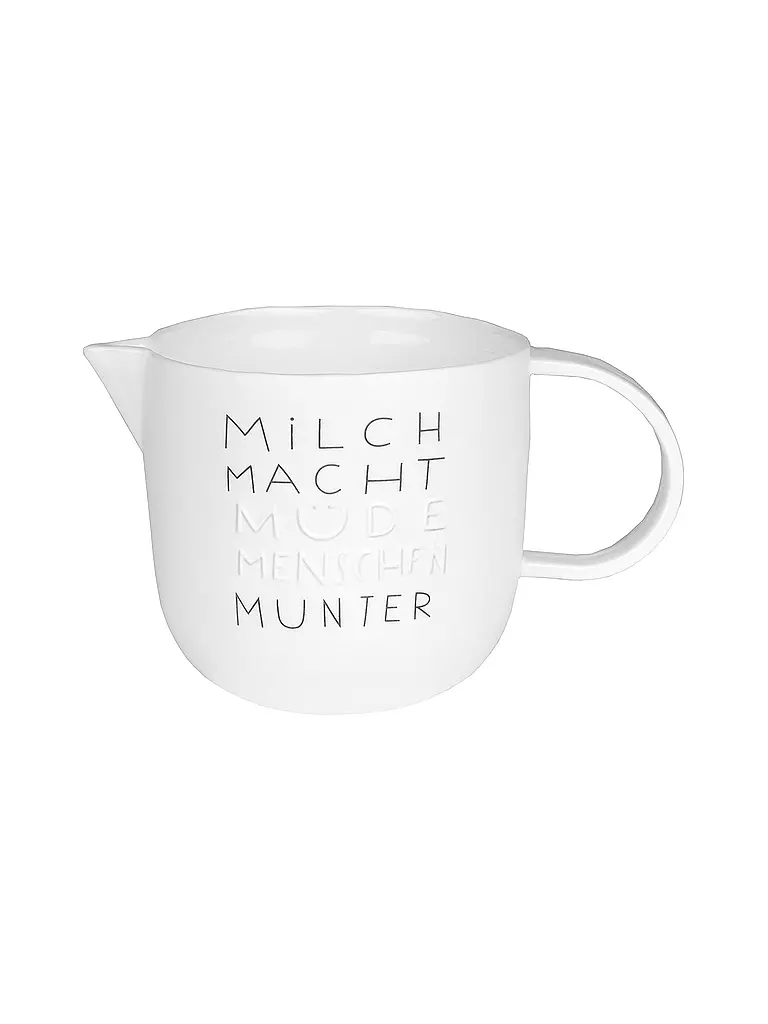 RAEDER | DINING Breakfast Jarra para leche Milch macht müde 250ml | weiss