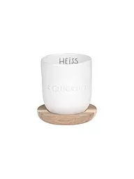 RAEDER | DINING Breakfast kleiner Becher Heiss & Glücklich 100ml | Blanco