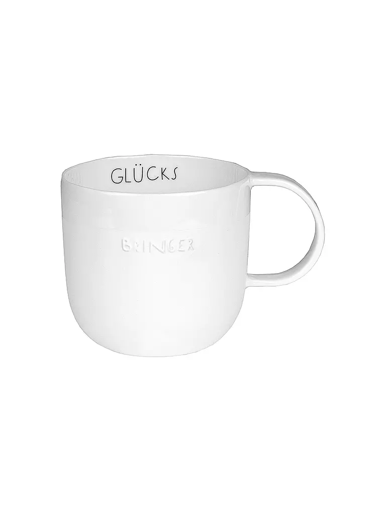 RAEDER | DINING Taza de desayuno Glücksbringer 300ml | Blanco