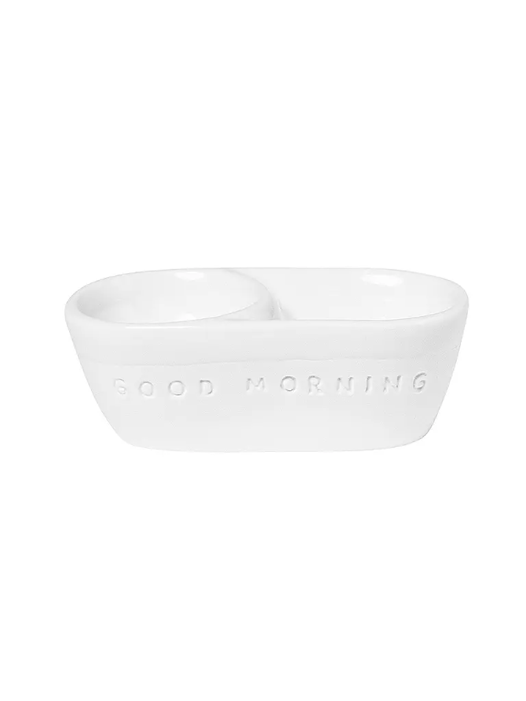 RAEDER | Eierbecher GOOD MORNING 9,5x3,5cm Blanco | Blanco