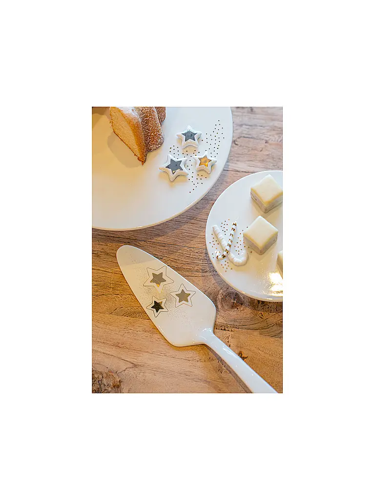 RAEDER | Etagere navideña con estrellas de canela | Blanco