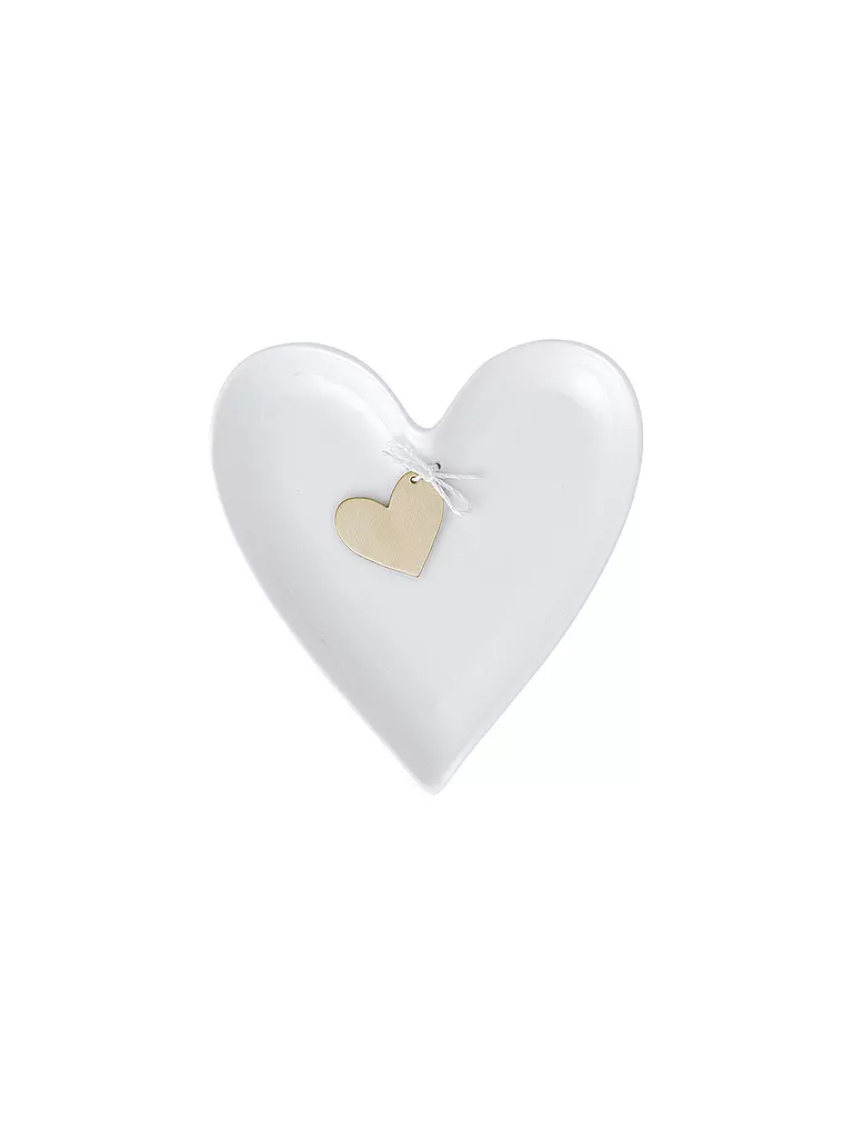 RAEDER | Herzteller Goldherz Weiss  | Blanco